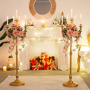 Amazon.com: Sziqiqi Antique Floor Candelabra Centerpiece Tall